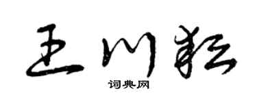 曾庆福王川耘草书个性签名怎么写