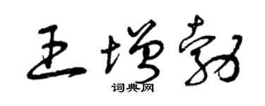 曾庆福王增勃草书个性签名怎么写