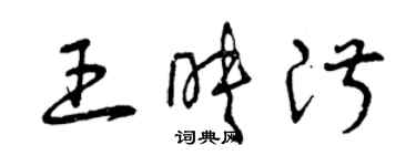 曾庆福王映淑草书个性签名怎么写
