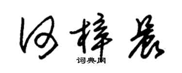 朱锡荣何梓晨草书个性签名怎么写