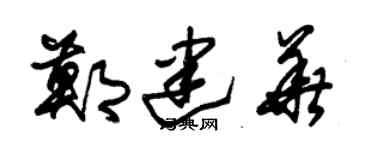 朱锡荣郑建华草书个性签名怎么写