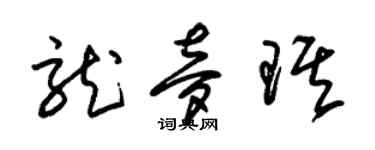 朱锡荣龙梦琪草书个性签名怎么写