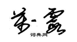 朱锡荣万霞草书个性签名怎么写