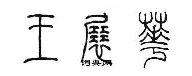 陈墨王展华篆书个性签名怎么写