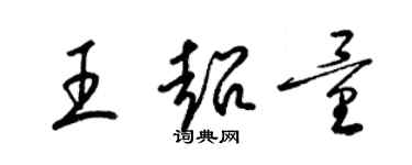 梁锦英王超量草书个性签名怎么写