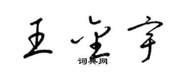 梁锦英王金宇草书个性签名怎么写
