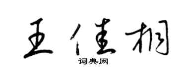 梁锦英王佳桐草书个性签名怎么写