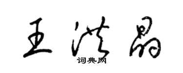 梁锦英王洪晶草书个性签名怎么写