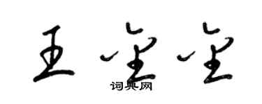 梁锦英王金金草书个性签名怎么写