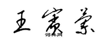 梁锦英王宾兰草书个性签名怎么写