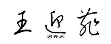 梁锦英王迎菲草书个性签名怎么写