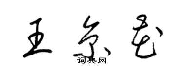 梁锦英王京花草书个性签名怎么写
