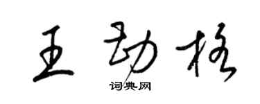 梁锦英王勘格草书个性签名怎么写