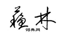 梁锦英苏林草书个性签名怎么写