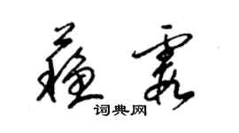梁锦英苏霞草书个性签名怎么写