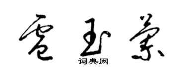 梁锦英卢玉兰草书个性签名怎么写