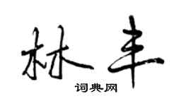曾庆福林丰行书个性签名怎么写