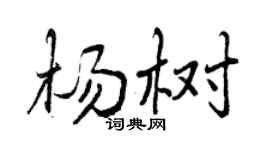 曾庆福杨树行书个性签名怎么写