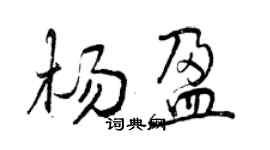 曾庆福杨盈行书个性签名怎么写