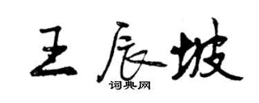 曾庆福王辰坡行书个性签名怎么写