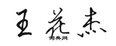 骆恒光王花杰行书个性签名怎么写