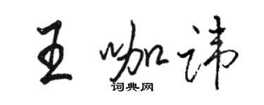 骆恒光王咖讳行书个性签名怎么写