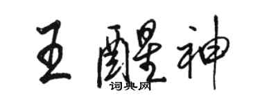 骆恒光王醒神行书个性签名怎么写