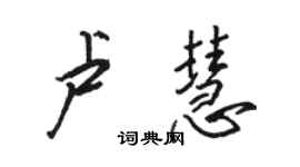 骆恒光卢慧行书个性签名怎么写