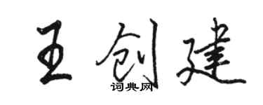 骆恒光王创建行书个性签名怎么写
