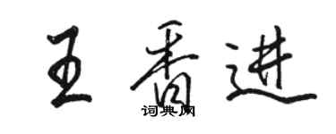 骆恒光王香进行书个性签名怎么写