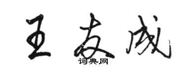 骆恒光王友成行书个性签名怎么写