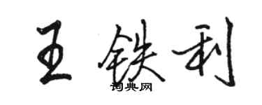 骆恒光王铁利行书个性签名怎么写