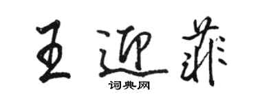 骆恒光王迎菲行书个性签名怎么写