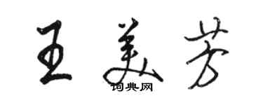 骆恒光王美芳行书个性签名怎么写