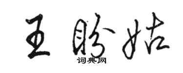 骆恒光王盼姑行书个性签名怎么写