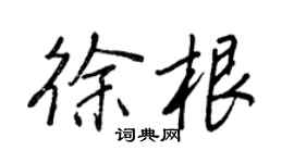 王正良徐根行书个性签名怎么写