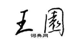 王正良王园行书个性签名怎么写