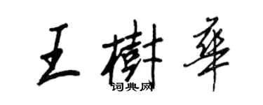 王正良王树华行书个性签名怎么写