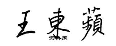 王正良王东苹行书个性签名怎么写