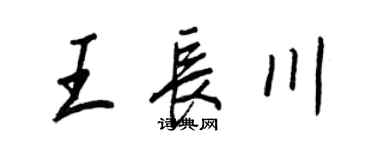 王正良王长川行书个性签名怎么写