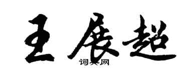 胡问遂王展超行书个性签名怎么写