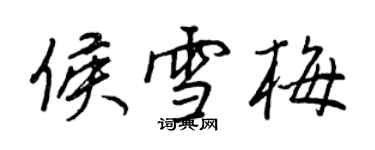 王正良侯雪梅行书个性签名怎么写