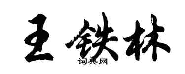 胡问遂王铁林行书个性签名怎么写