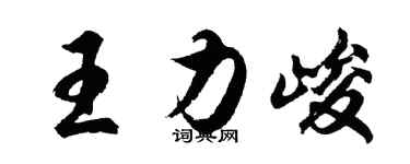 胡问遂王力峻行书个性签名怎么写
