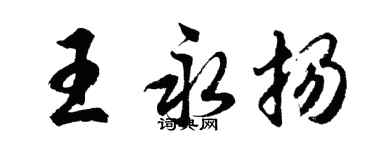 胡问遂王永扬行书个性签名怎么写