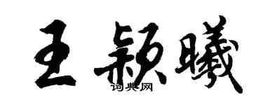 胡问遂王颖曦行书个性签名怎么写