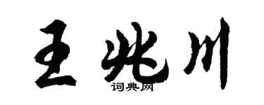 胡问遂王兆川行书个性签名怎么写