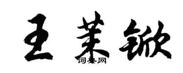 胡问遂王茉锨行书个性签名怎么写