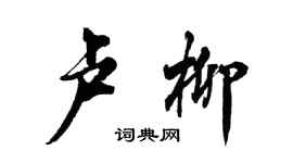 胡问遂卢柳行书个性签名怎么写
