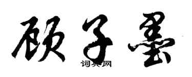 胡问遂顾子墨行书个性签名怎么写
